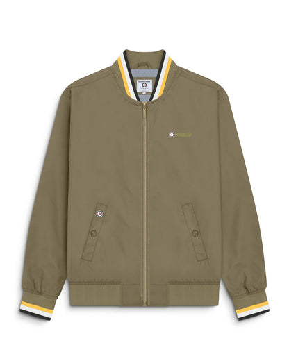 Lambretta Triple Tipped Monkey Jacket Khaki (Gold/White/Black)