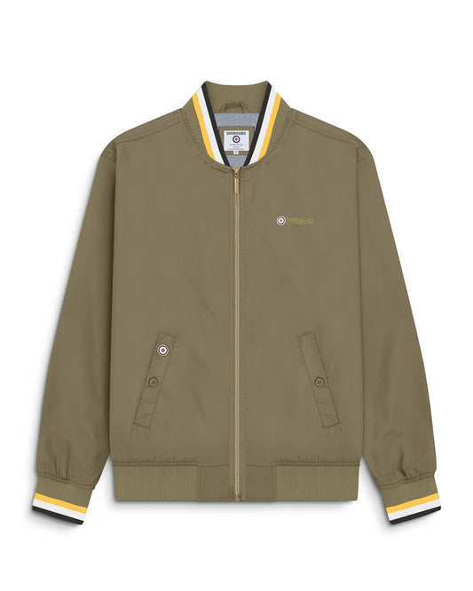 Lambretta Triple Tipped Monkey Jacket Khaki (Gold/White/Black)