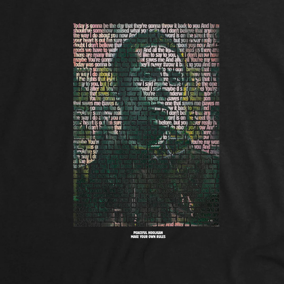 Peaceful Hooligan Wonderwall T-Shirt Black