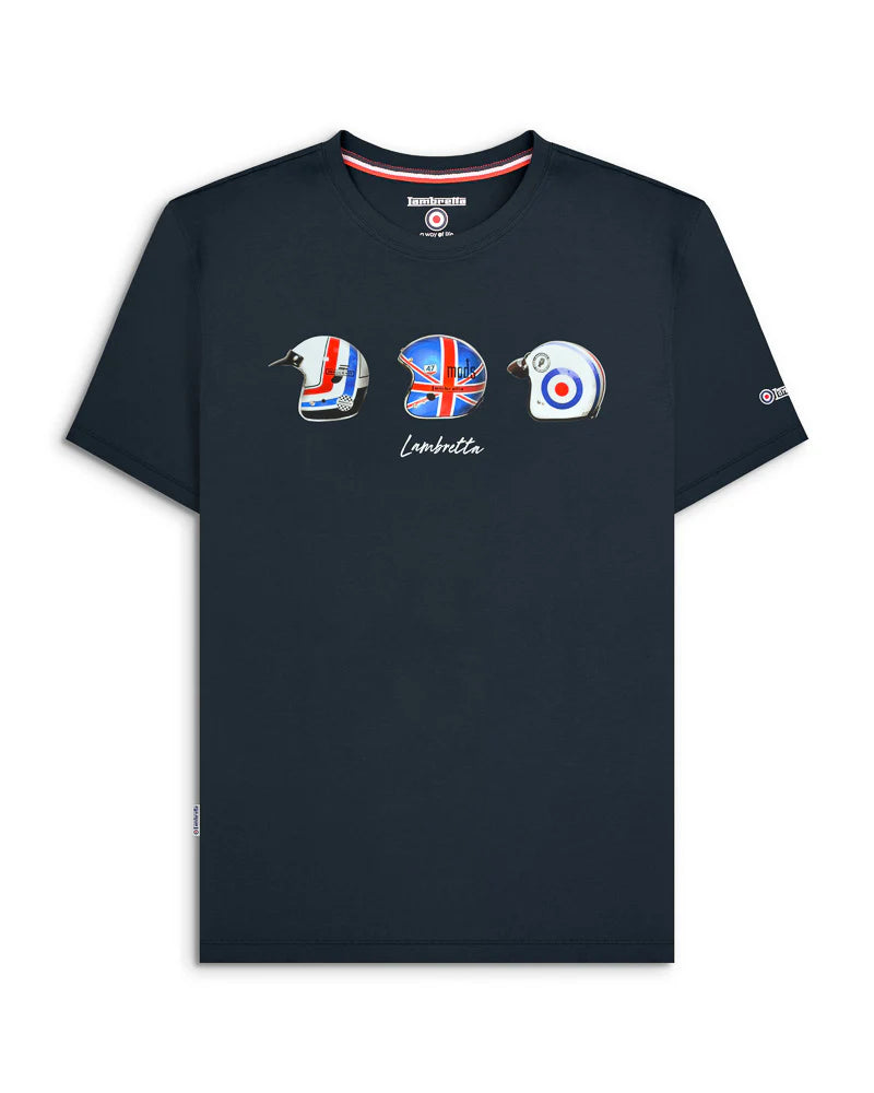 Lambretta Helmet T-Shirt Navy