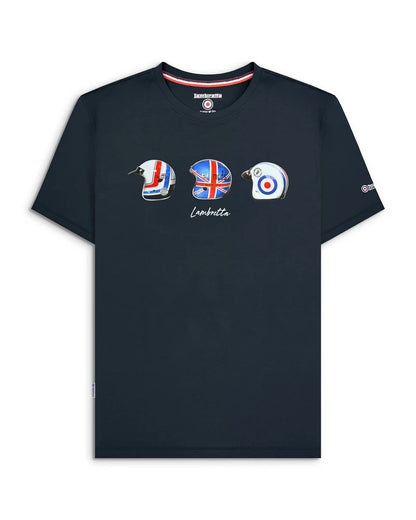 Lambretta Helmet T-Shirt Navy