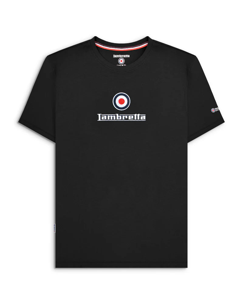 Lambretta Brand Logo T-Shirt Black