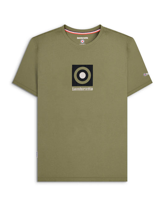 Lambretta Target Box T-Shirt Khaki
