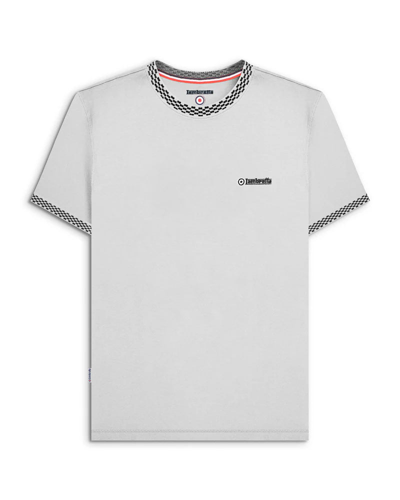 Lambretta Two Tone Ringer T-Shirt White