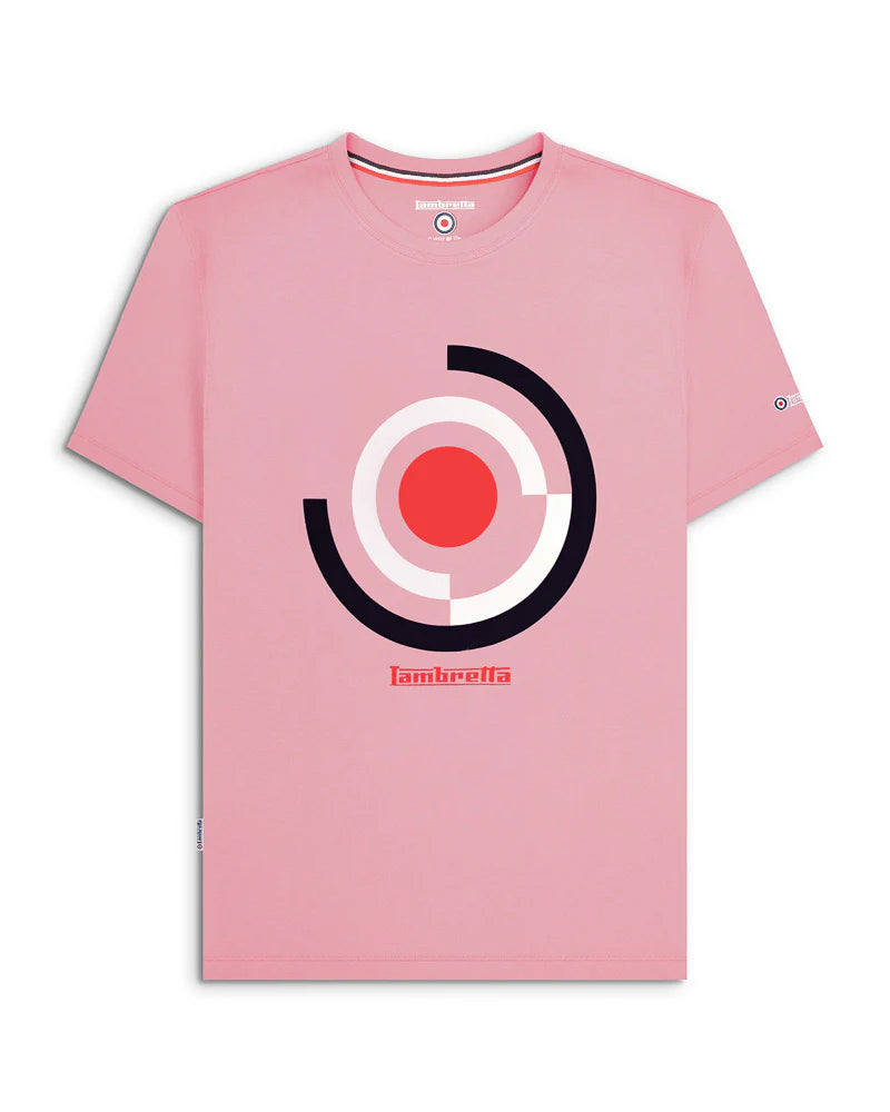 Lambretta Target Render T-Shirt Dawn Pink