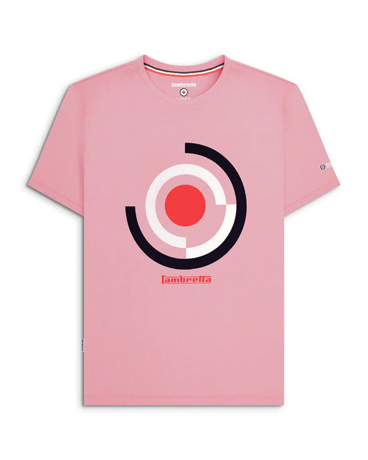 Lambretta Target Render T-Shirt Dawn Pink