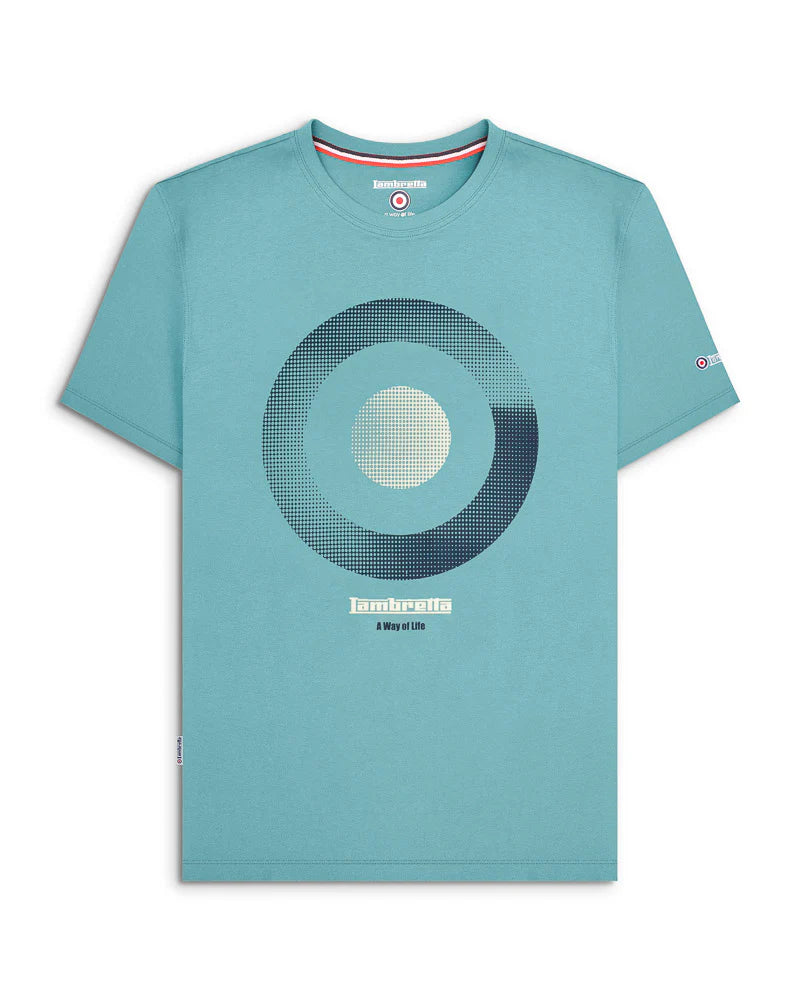 Lambretta Target Shade T-Shirt Cameo Blue