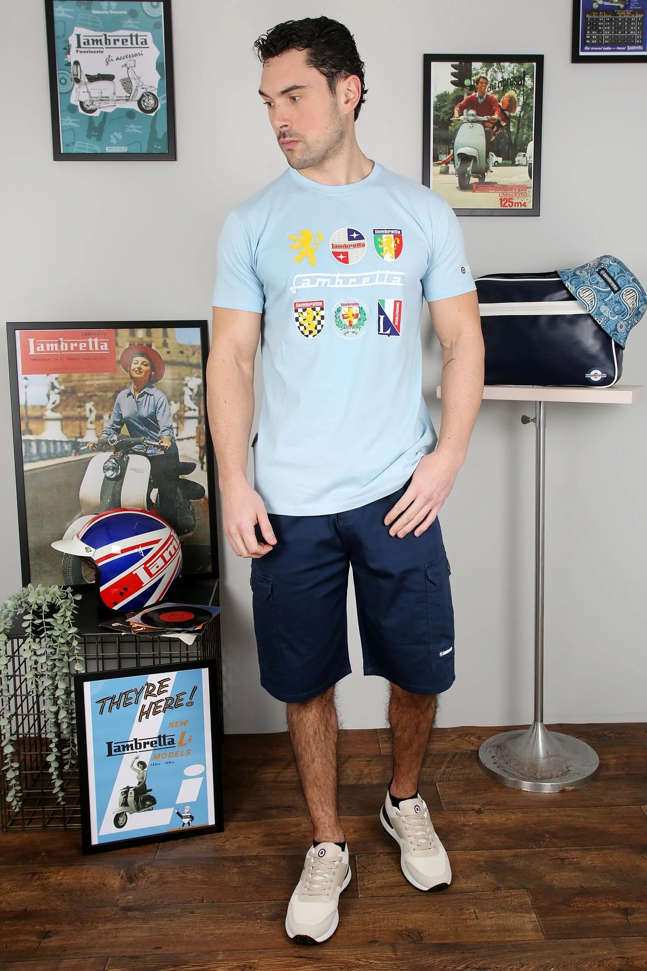 Lambretta Heritage T-Shirt Sky Blue