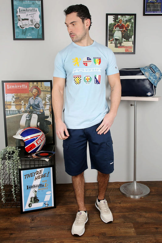 Lambretta Heritage T-Shirt Sky Blue