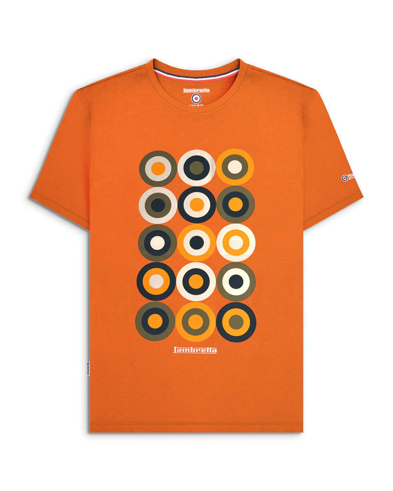 Lambretta Mod Target T-Shirt Apricot