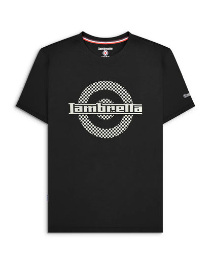 Lambretta Two Tone Target T-Shirt Black