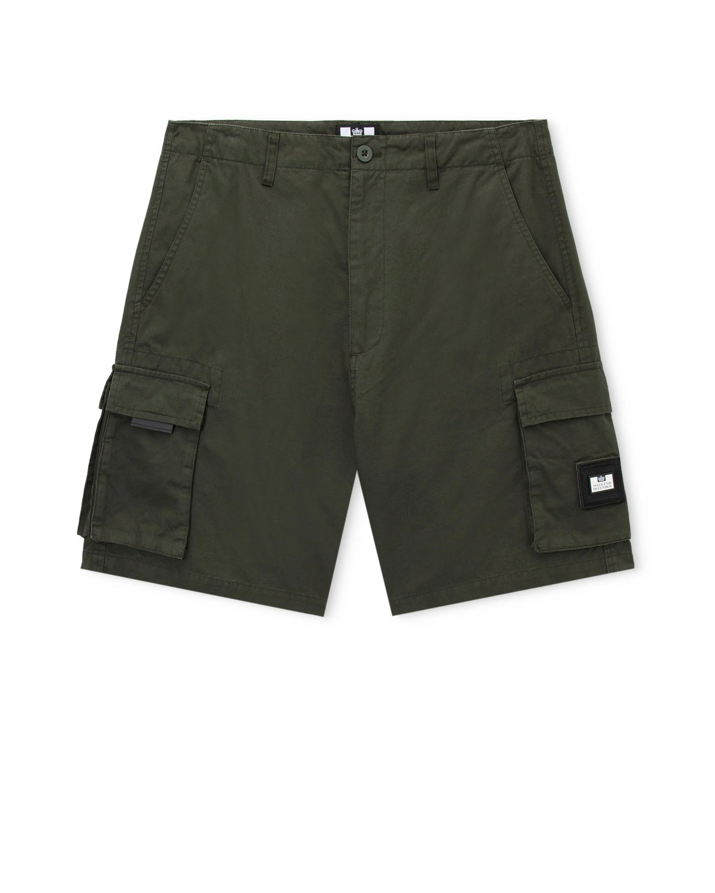 Weekend Offender Plus Size Mascia Cargo Shorts Black Forest Green