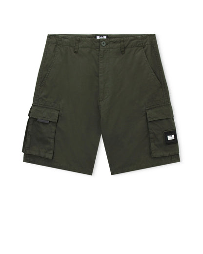 Weekend Offender Plus Size Mascia Cargo Shorts Black Forest Green