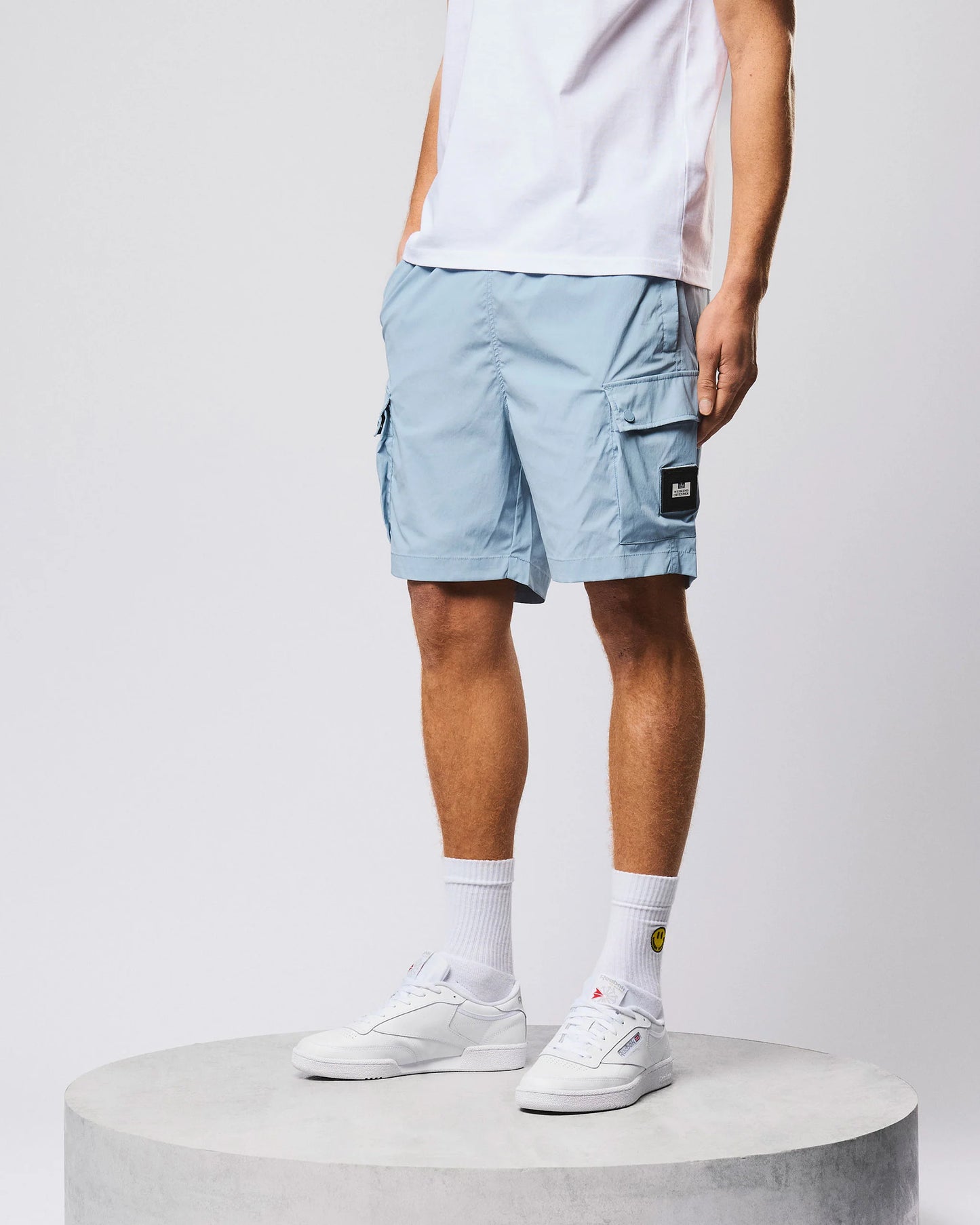 Weekend Offender Baraki Cargo Short Blue Tourmaline
