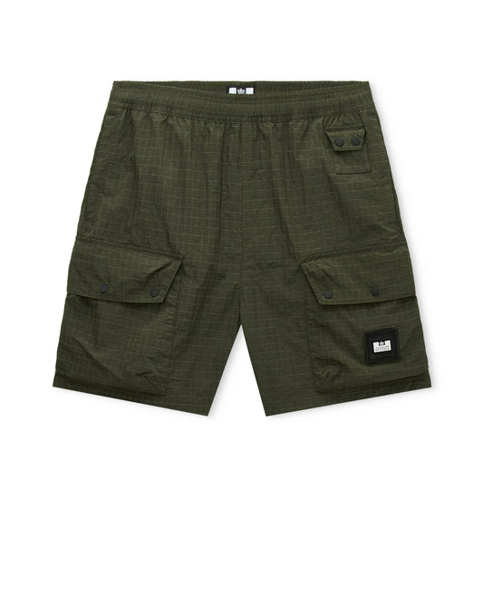 Weekend Offender Zemmouri Cargo Short Black Forest Green