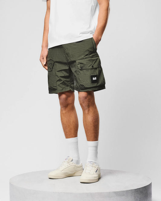 Weekend Offender Zemmouri Cargo Short Black Forest Green