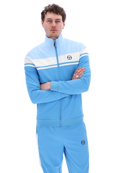 Sergio Tacchini Damarindo Track Top Azure Blue/Gardenia
