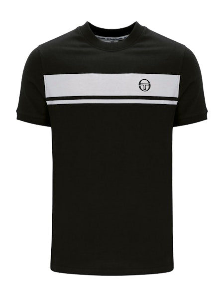 Sergio Tacchini Master Crew Neck T-Shirt Black/Glacier Grey