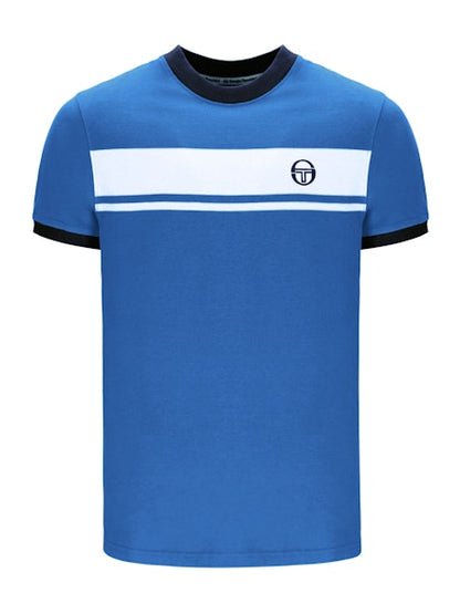 Sergio Tacchini Master Crew Neck T-Shirt Directoire Blue/White/Maritime Blue
