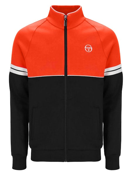 Sergio Tacchini Orion Track Top Tangerine Tango/Black