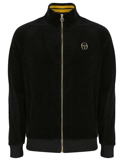 Sergio Tacchini Court Velour Track Top Black