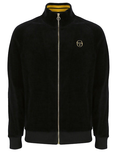 Sergio Tacchini Court Velour Track Top Black