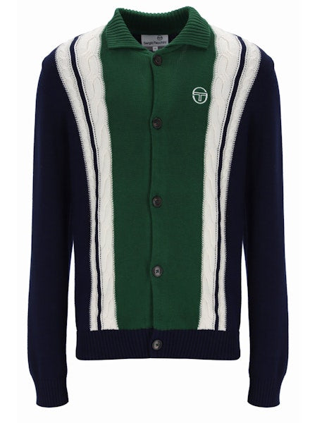 Sergio Tacchini Bruni Knit Cardigan Maritime Blue/Gardenia/Eden