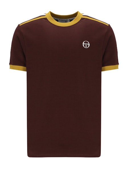 Sergio Tacchini Triste T-Shirt Bitter Chocolate/Arrowwood/Gardenia