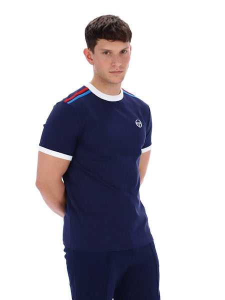 Sergio Tacchini Triste T-Shirt Maritime Blue/White