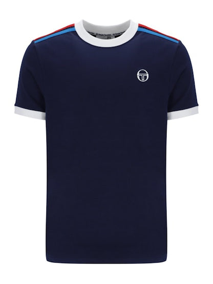 Sergio Tacchini Triste T-Shirt Maritime Blue/White