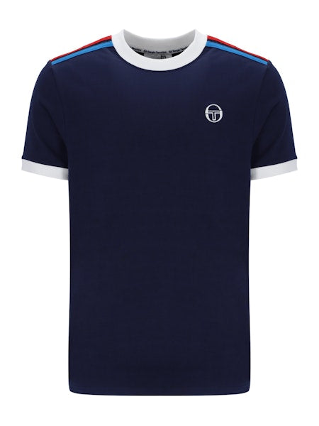 Sergio Tacchini Triste T-Shirt Maritime Blue/White