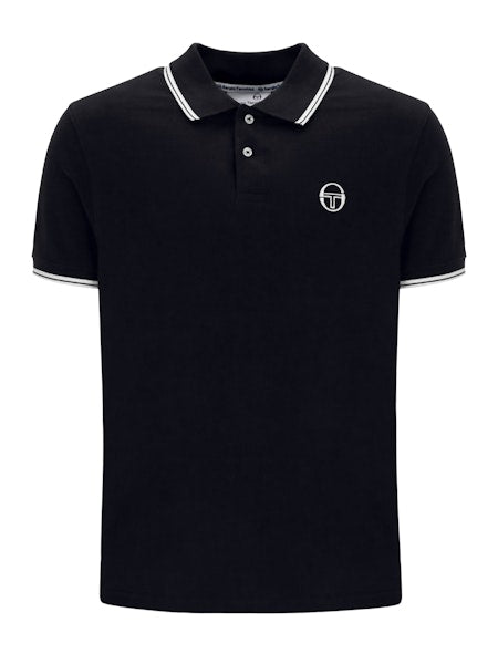 Sergio Tacchini 020 Polo Shirt Vintage Black/White