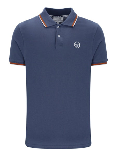 Sergio Tacchini 020 Polo Shirt Vintage Indigo/Pumpkin Spice