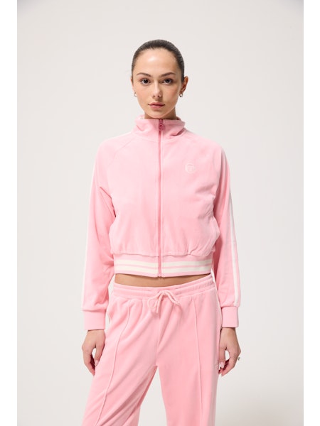Sergio Tacchini Ladies Carmella Track Top Geranium Pink/Gardenia