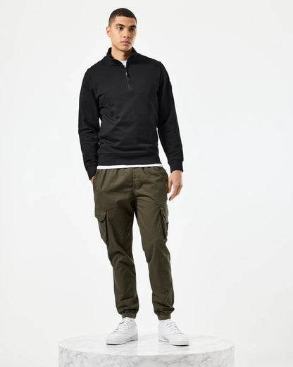 Weekend Offender Kraviz 1/4 Zip Black