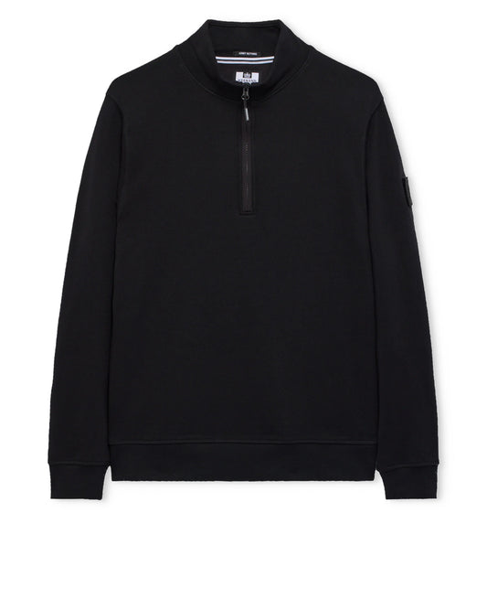 Weekend Offender Kraviz 1/4 Zip Sweatshirt Black