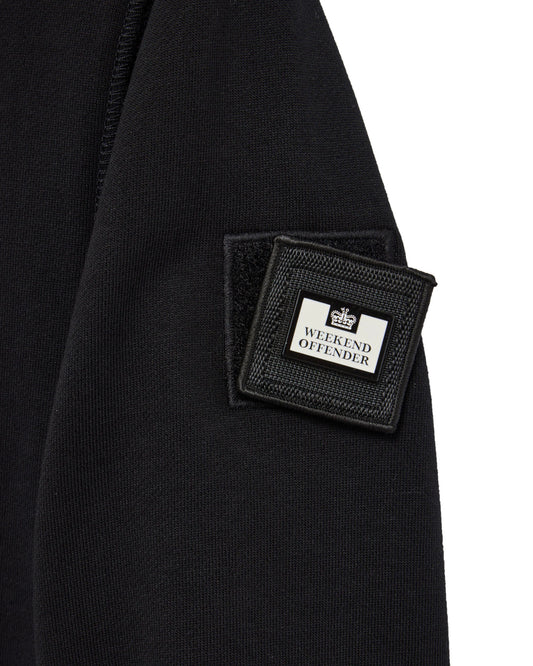 Weekend Offender Kraviz 1/4 Zip Sweatshirt Black