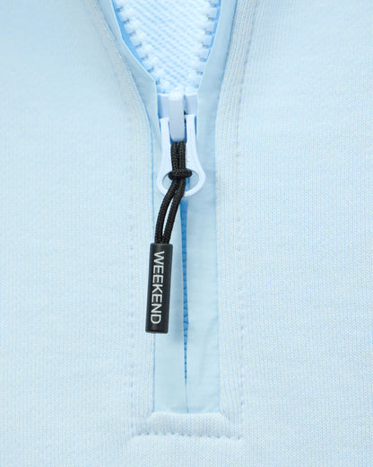 Weekend Offender Kraviz 1/4 Zip Sweatshirt Sky