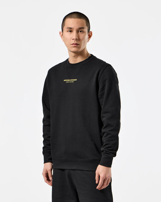 Weekend Offender Raval Sweatshirt Black/Peridot