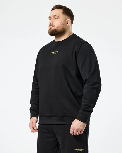 Weekend Offender Plus Size Raval Sweatshirt Black/Peridot