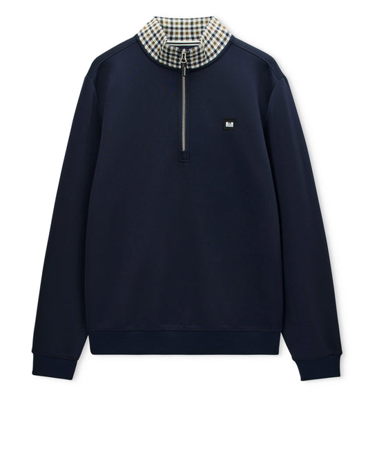 Weekend Offender Henson 1/4 Zip Sweatshirt Navy