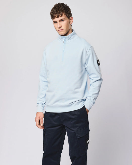 Weekend Offender Kraviz 1/4 Zip Sweatshirt Sky