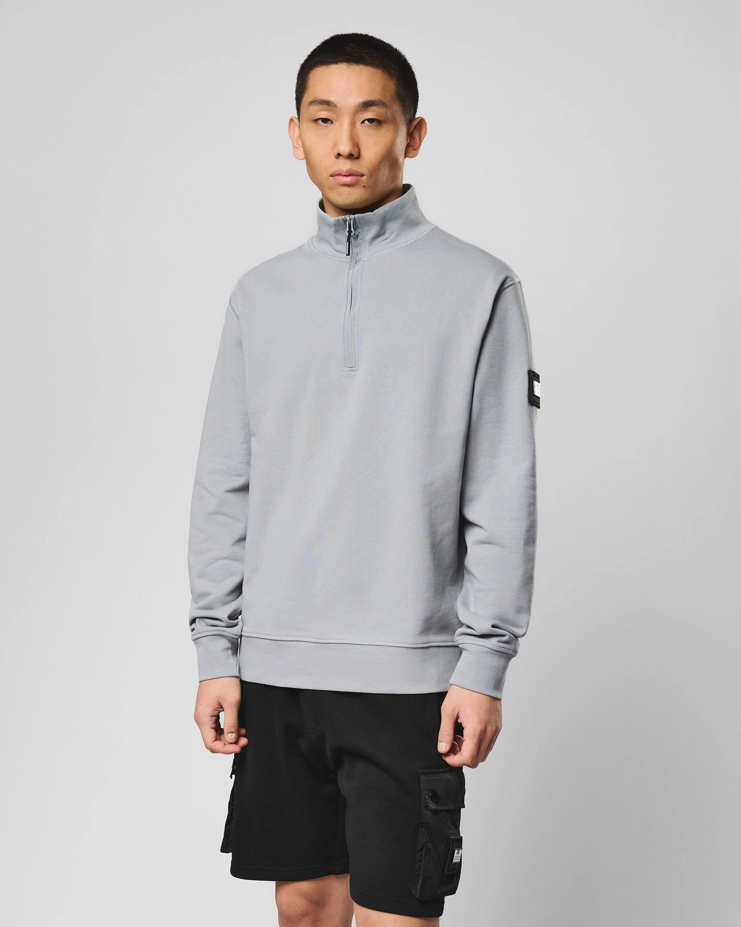Weekend Offender Kraviz 1/4 Zip Sweatshirt Smokey