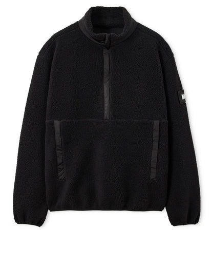 Weekend Offender Stanier Sherpa Fleece Sweatshirt Black