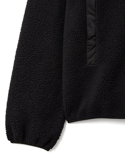 Weekend Offender Stanier Sherpa Fleece Sweatshirt Black