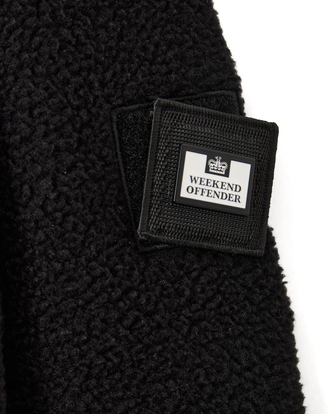 Weekend Offender Stanier Sherpa Fleece Sweatshirt Black
