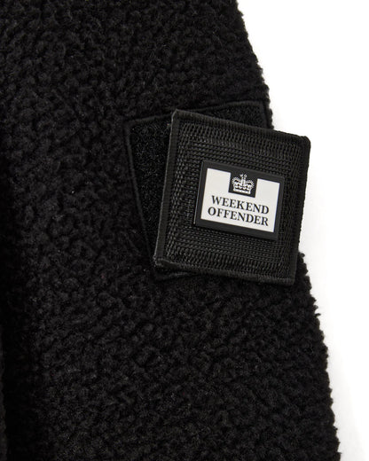Weekend Offender Stanier Sherpa Fleece Sweatshirt Black