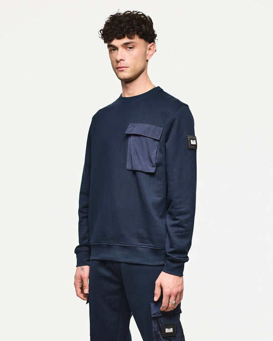 Weekend Offender Neve Crew Sweatshirt Navy