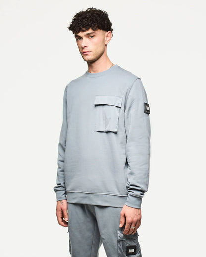 Weekend Offender Neve Crew Sweatshirt Porpoise Grey