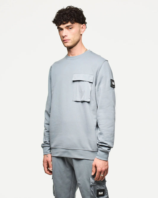 Weekend Offender Neve Crew Sweatshirt Porpoise Grey